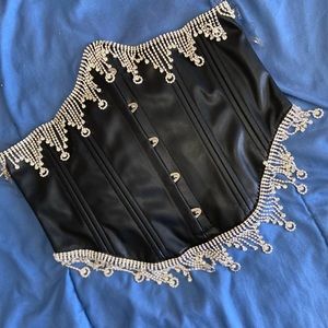 Black Rhinestone AKIRA corset